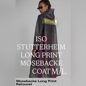 ISO- DO NOT BUY-Stutterheim Women's Black and Pink Trench Coat